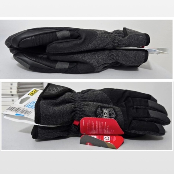 New Primaloft Mechanix Wear Gloves Mens Large Cold Work Gray Black NWT - Picture 8 of 16